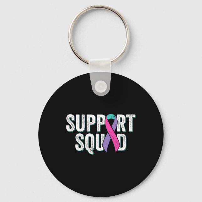 Porte-clés Équipe de soutien au cancer1 (Recto)