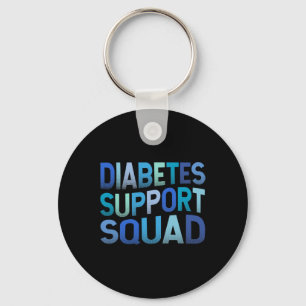 Porte-clés Équipe de soutien au diabète T1d Type 1 Guerrier d