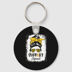 Porte-clés Équipe de soutien de Gles Bun Messy Prix du cancer