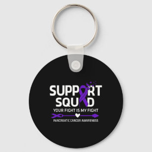 Porte-clés Équipe de soutien du cancer pancréatique Cancer du