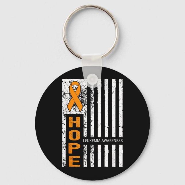 Porte-clés Équipe de soutien Hope Sensibilisation à la leucém (Recto)