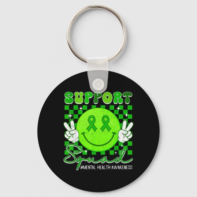 Porte-clés Équipe de soutien pour la sensibilisation à la san (Recto)