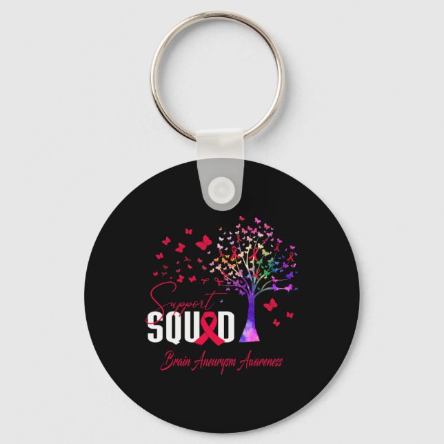 Porte-clés Équipe de soutien pour la sensibilisation à l'anév (Recto)