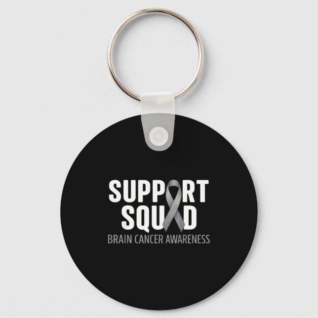 Porte-clés Équipe de soutien prise de conscience cancer du ce (Recto)
