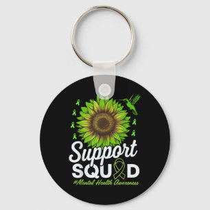 Porte-clés Équipe de soutien Sensibilisation à la santé menta