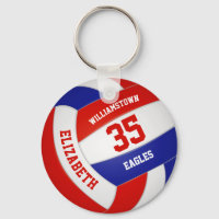 équipe de sport rouge bleu filles garçons volley-b