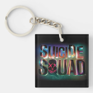 Porte-clés Équipe de suicide   Logo couleur brillant