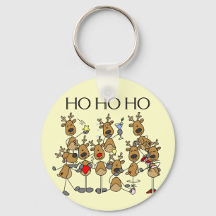 Porte-clés Équipe de T-shirts et de cadeaux de renne