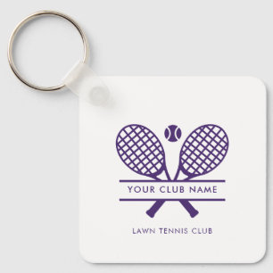 Porte-clés Équipe De Tennis De Pelouse Purple N'Importe Quell