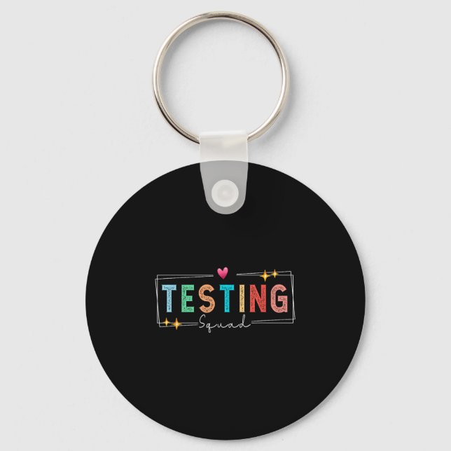 Porte-clés Équipe de test - Jour de test 2024 Motivation des  (Recto)