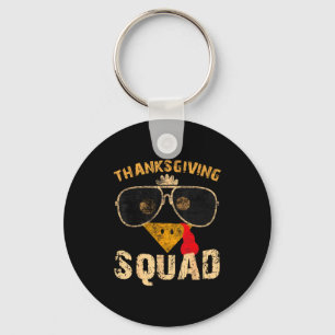Porte-clés Équipe de Thanksgiving Jour de la dinde Automne Ég