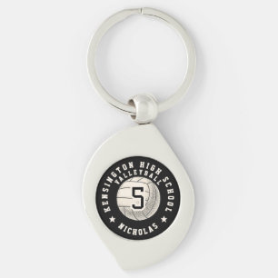 Porte-clés Équipe de volley-ball personnalisée de l'école