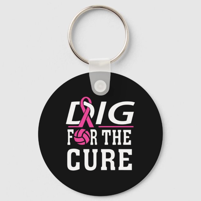 Porte-clés Équipe de volleyball Sensibilisation au cancer du  (Recto)