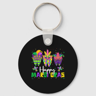 Porte-clés Équipe dentaire Happy Mardi Gras Dentiste Carniv C