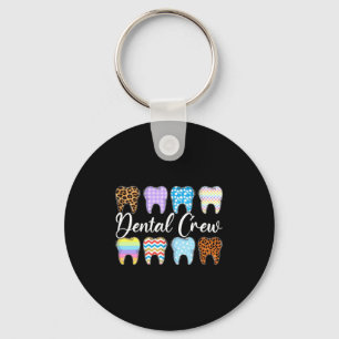Porte-clés Équipe dentaire Leopard Teeth Joyeuses Pâques