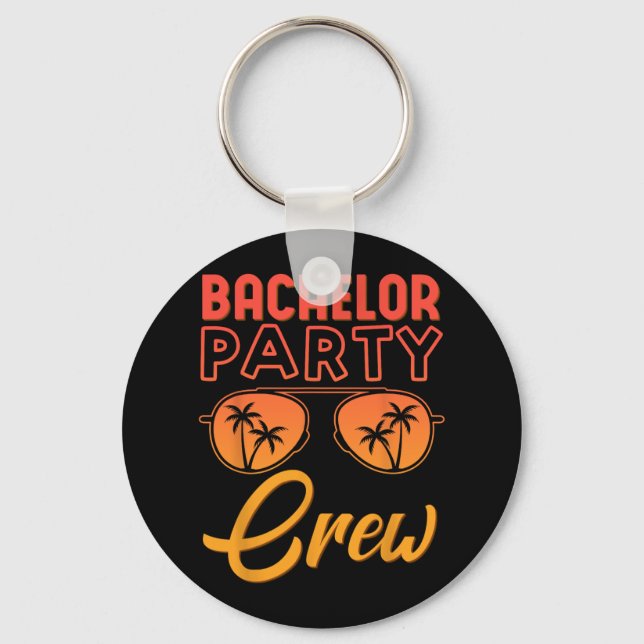 Porte-clés Équipe d'enterrement de vie de garçon, groupe de m (Recto)