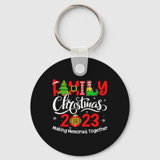 Porte-clés Équipe des costumes correspondants Noël 2023 pour  (Recto)