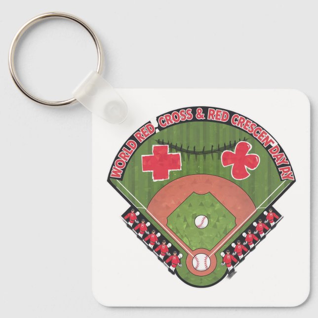 Porte-clés Équipe des joueurs de baseball Médicales (Recto)