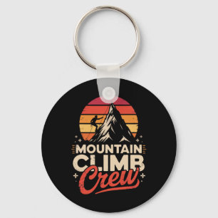 Porte-clés Équipe d'escalade de montagne passionnés d'aventur
