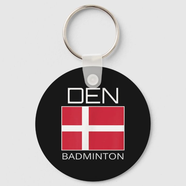 Porte-clés Équipe du Danemark de Badminton Athlète danoise De (Recto)