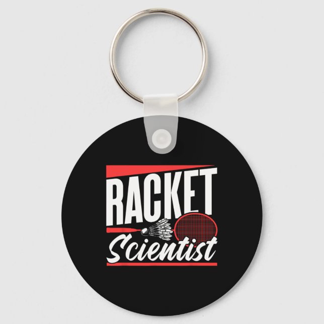 Porte-clés Équipe du joueur de matchs de badminton de Racket  (Recto)