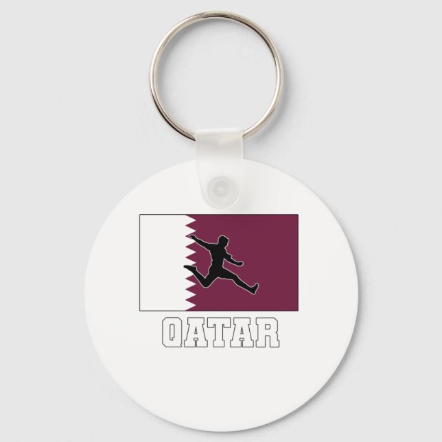 Porte-clés Équipe du Qatar de football (Recto)