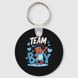 Porte-clés Équipe garçon design révélation sexe nouveau bébé