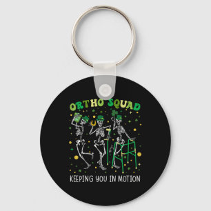Porte-clés Équipe Ortho Squelettes Danseurs St Patricks Ortho