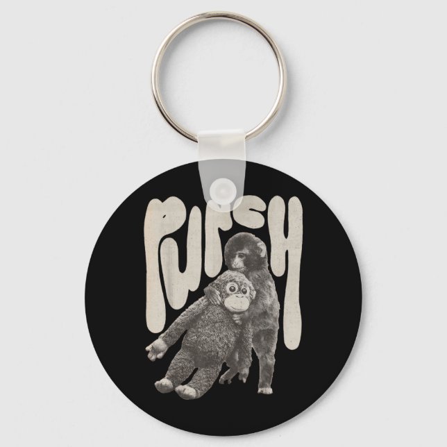 Porte-clés Équipe Rétro Poing Bébé Singe (Recto)
