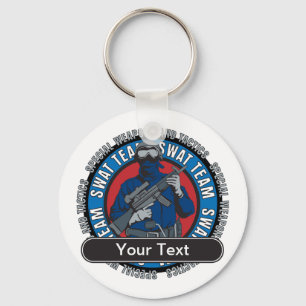 Porte-clés Équipe SWAT personnalisée