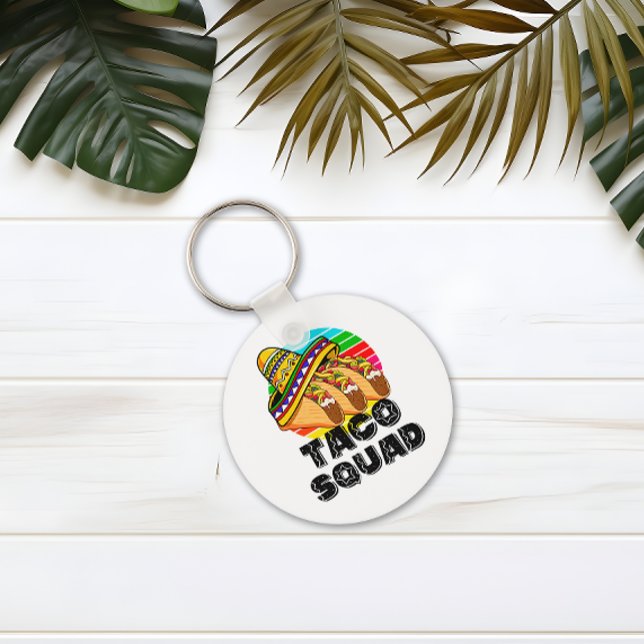 Porte-clés Équipe Taco, Cinco de Mayo (Taco Squad Keychain)