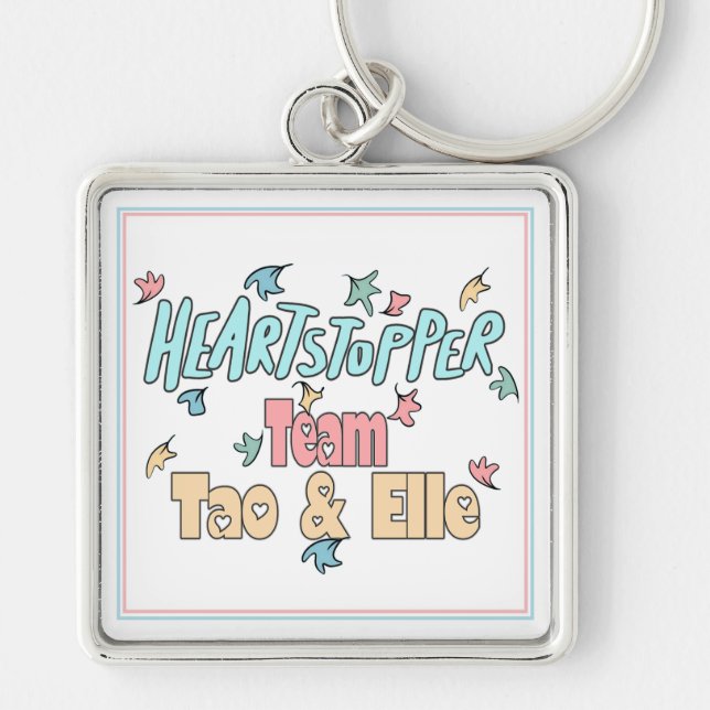 Porte-clés Équipe Tao Et Elle White (Devant)