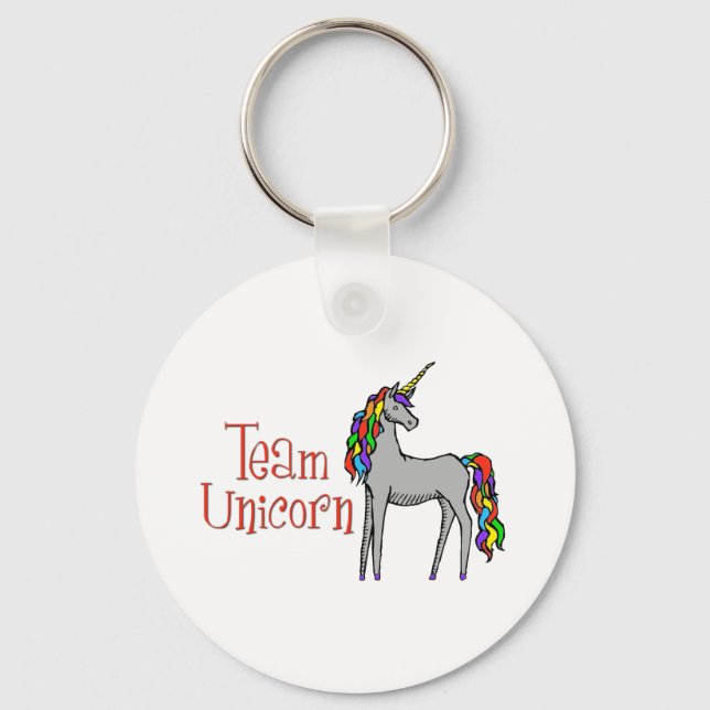Porte-clés Équipe Unicorn Rainbow (Recto)