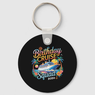 Porte-clés Équipée de croisière d'anniversaire 2026 Vacances