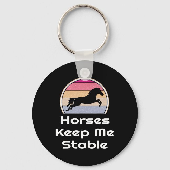 Porte-clés Équitation Équestre cavalier équitation Cheval Gar (Recto)