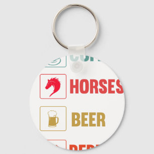 Porte-clés Équitation Maman de cheval amoureux drôle de cheva