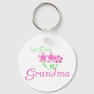 Porte-clés ęr Fleurs Grand-maman-Roses de temps