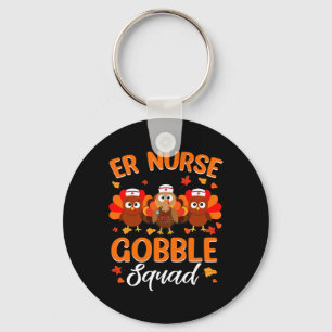 Porte-clés Er Nurse Turquie Gobble Squad Femmes Er Nurse Merc