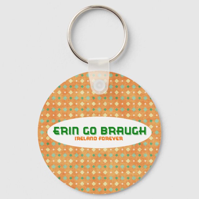 Porte-clés Erin Go Braugh Ireland Forever (Recto)