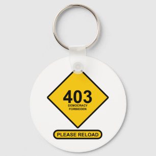 Porte-clés Erreur 403 : Démocratie interdite