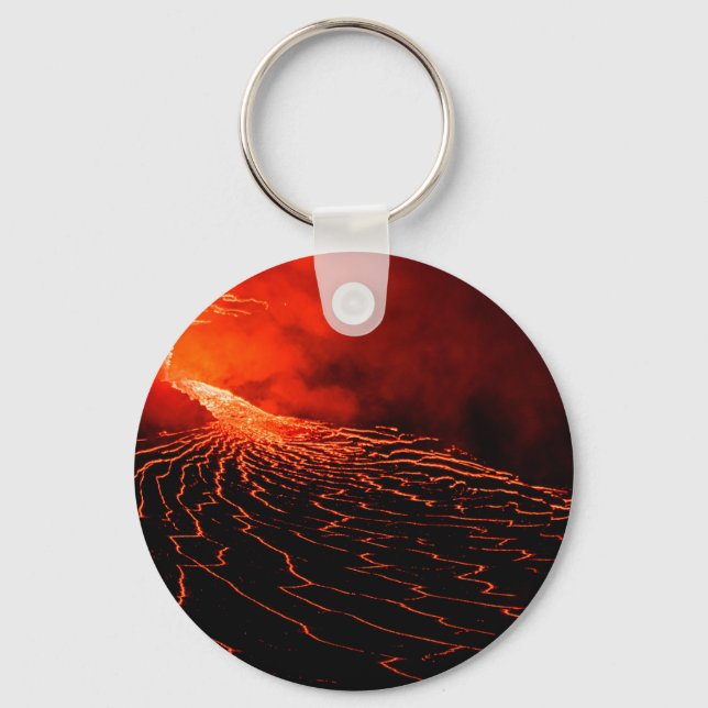 Porte-clés éruption volcanique (Recto)