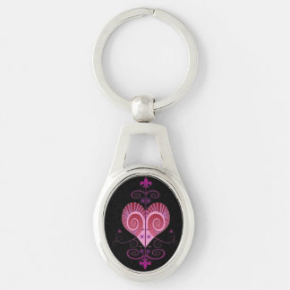 PORTE-CLÉS ERZULI FREDA DAHOMEY VEVE SECRET VODOU GEOMETRY