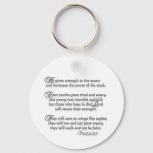 Porte-clés Ésaïe 40:29-31