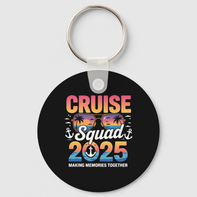 Porte-clés Escadron de croisière 2025 - Croisière familiale - (Recto)
