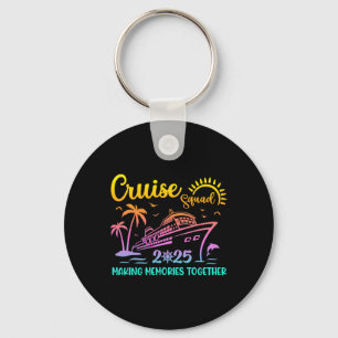 Porte-clés Escadron de croisière 2025 Famille amis Vacation C