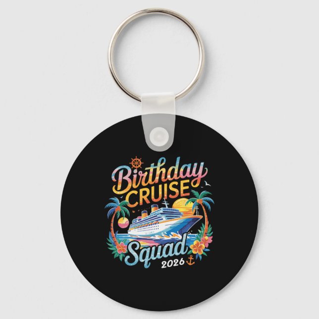 Porte-clés Escadron de croisière d'anniversaire 2026 Vacances (Recto)