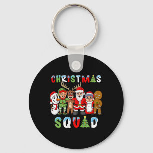 Porte-clés Escadron de Noël Père Noël Reindeer Elf Boys Girls