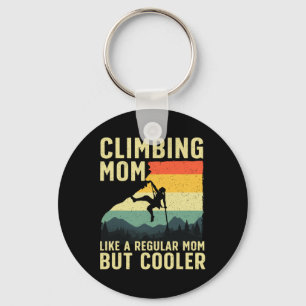 Porte-clés Escalade de rochers cool pour femmes maman montagn