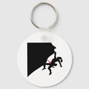 Porte-clés Escalade Mountain Girl Black Silhouette