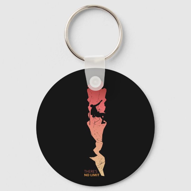 Porte-clés Escalade - Silhouette d'alpiniste  (Recto)